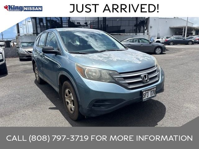 2014 Honda CR-V LX in Mountain Air Metallic — front three-quarter view